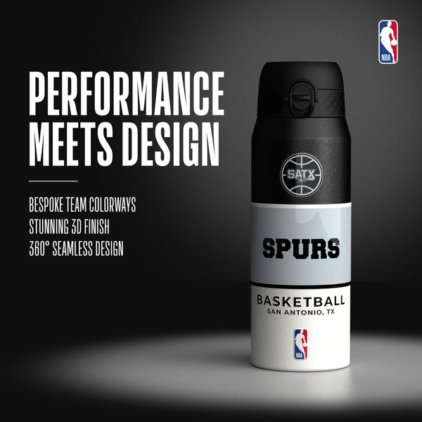 NBA x ION8, Insulated Steel Bottle, SA Spurs, 750ml (24oz) — additional product photo
