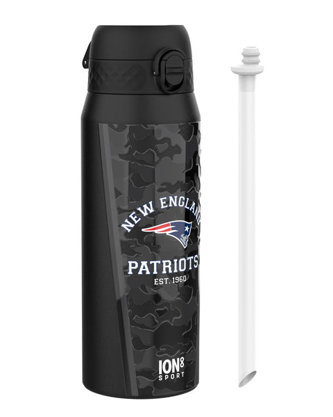 NFL x ION8 Insulated Steel Water Bottle, NFL Patriots, 750ml (24oz)