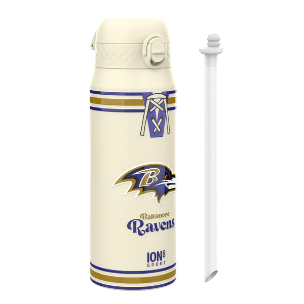 NFL x ION8 Insulated Steel Water Bottle, NFL Ravens, 750ml (24oz)