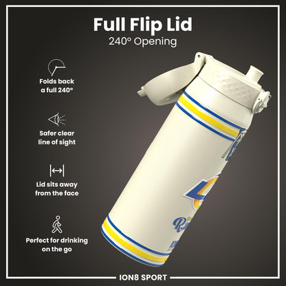 NFL x ION8 Insulated Steel Water Bottle, NFL Rams, 750ml (24oz)