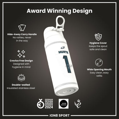 NFL x Ion8 Sports, Insulated Bottle, GameDay Series, Hurts Eagles, 750ml (24oz)