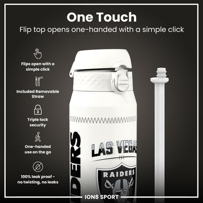 NFL x Ion8 Sports, Insulated Bottle, GameDay Series, Crosby Raiders, 750ml (24oz)