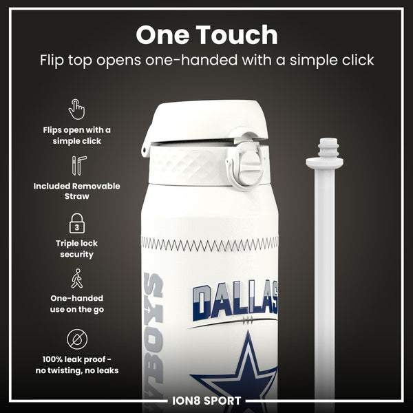 NFL x Ion8 Sports, Insulated Bottle, GameDay Series, Parsons Cowboys, 750ml (24oz)