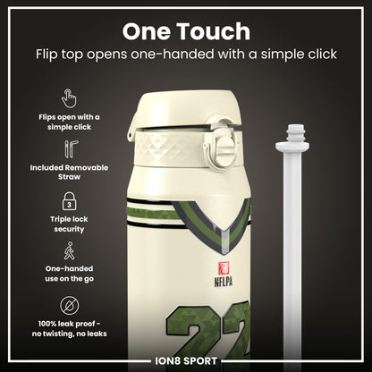 NFL x Ion8 Sports, Insulated Bottle, Icon Series, Derrick Henry, 750ml (24oz)