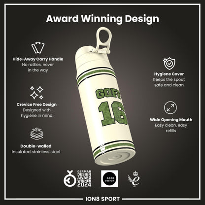NFL x Ion8 Sports, Insulated Bottle, Icon Series, Jared Goff, 750ml (24oz)