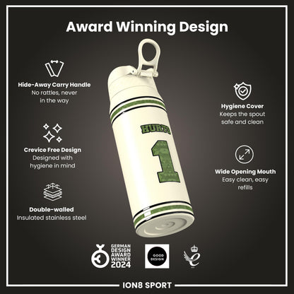 NFL x Ion8 Sports, Insulated Bottle, Icon Series, Jalen Hurts, 750ml (24oz)