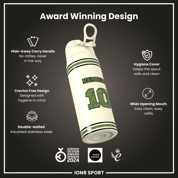 NFL x Ion8 Sports, Insulated Bottle, Icon Series, Justin Herbert, 750ml (24oz)