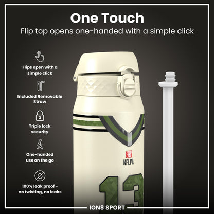 NFL x Ion8 Sports, Insulated Bottle, Icon Series, Mike Evans, 750ml (24oz)