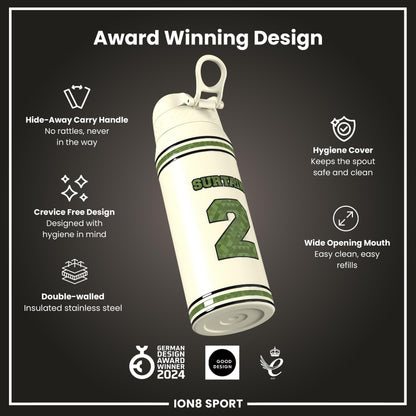 NFL x Ion8 Sports, Insulated Bottle, Icon Series, Pat Surtain, 750ml (24oz)