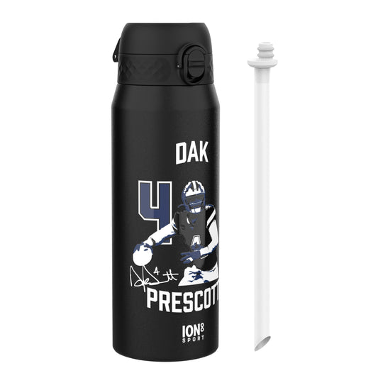 NFL x Ion8 Sports, Insulated Bottle, Locked In Series, Dak Prescott, 750ml (24oz)