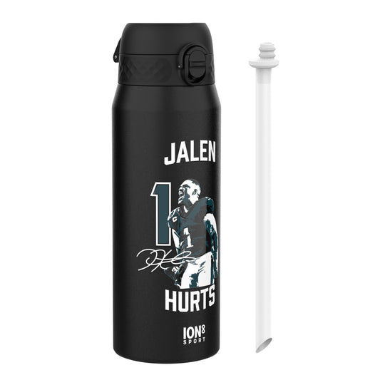 NFL x Ion8 Sports, Insulated Bottle, Locked In Series, Jalen Hurts, 750ml (24oz)