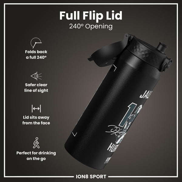 NFL x Ion8 Sports, Insulated Bottle, Locked In Series, Jalen Hurts, 750ml (24oz)