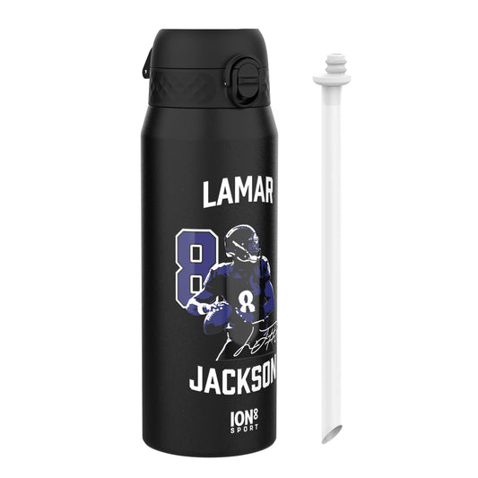 NFL x Ion8 Sports, Insulated Bottle, Locked In Series, Lamar Jackson, 750ml (24oz)