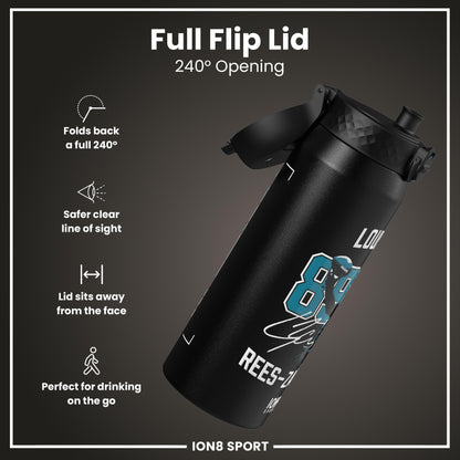 NFL x Ion8 Sports, Insulated Bottle, Locked In Series, Ress-Zammit, 750ml (24oz)
