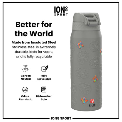 NFL x Ion8 Sports, Insulated Bottle, Signature Series, AJ Brown, 750ml (24oz)