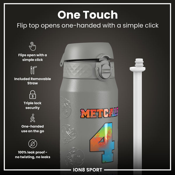 NFL x Ion8 Sports, Insulated Bottle, Signature Series, DK Metcalf, 750ml (24oz)