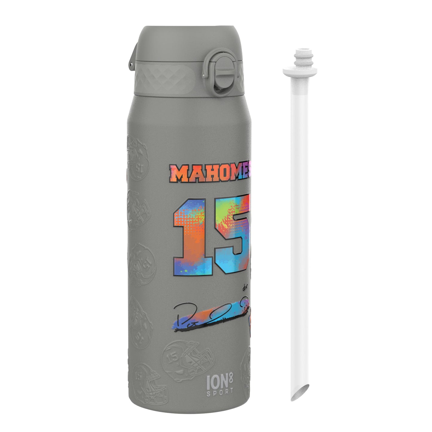 NFL x Ion8 Sports, Insulated Bottle, Signature Series, Patrick Mahomes, 750ml (24oz)