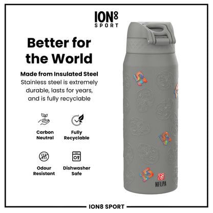 NFL x Ion8 Sports, Insulated Bottle, Signature Series, Patrick Mahomes, 750ml (24oz)