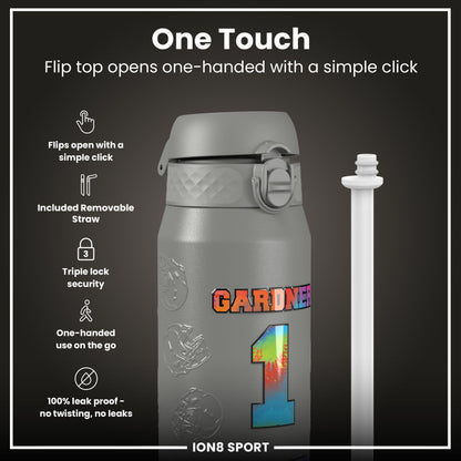 NFL x Ion8 Sports, Insulated Bottle, Signature Series, Sauce Gardner, 750ml (24oz)