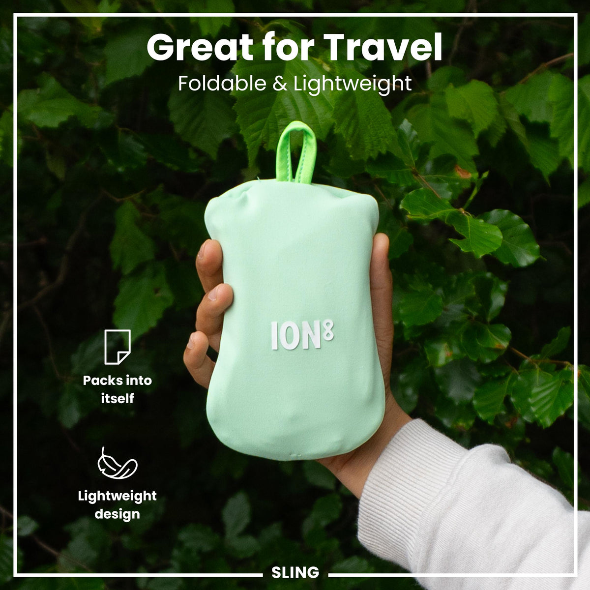 Lightweight, Sling Bottle Bag, Green