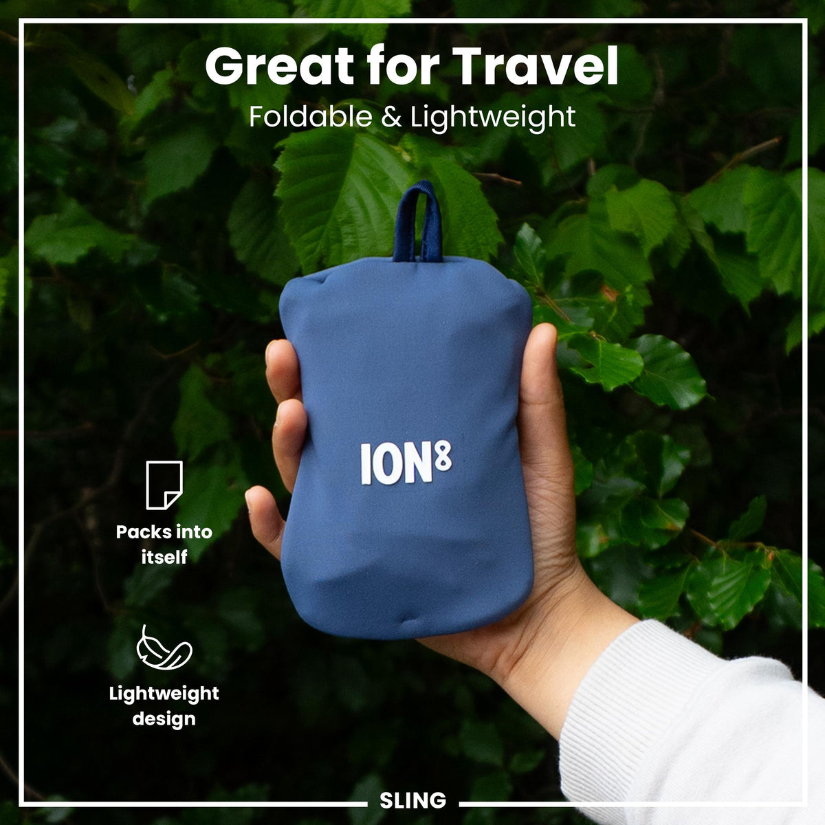 Lightweight, Sling Bottle Bag, Navy