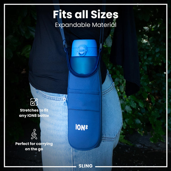 Lightweight, Sling Bottle Bag, Navy