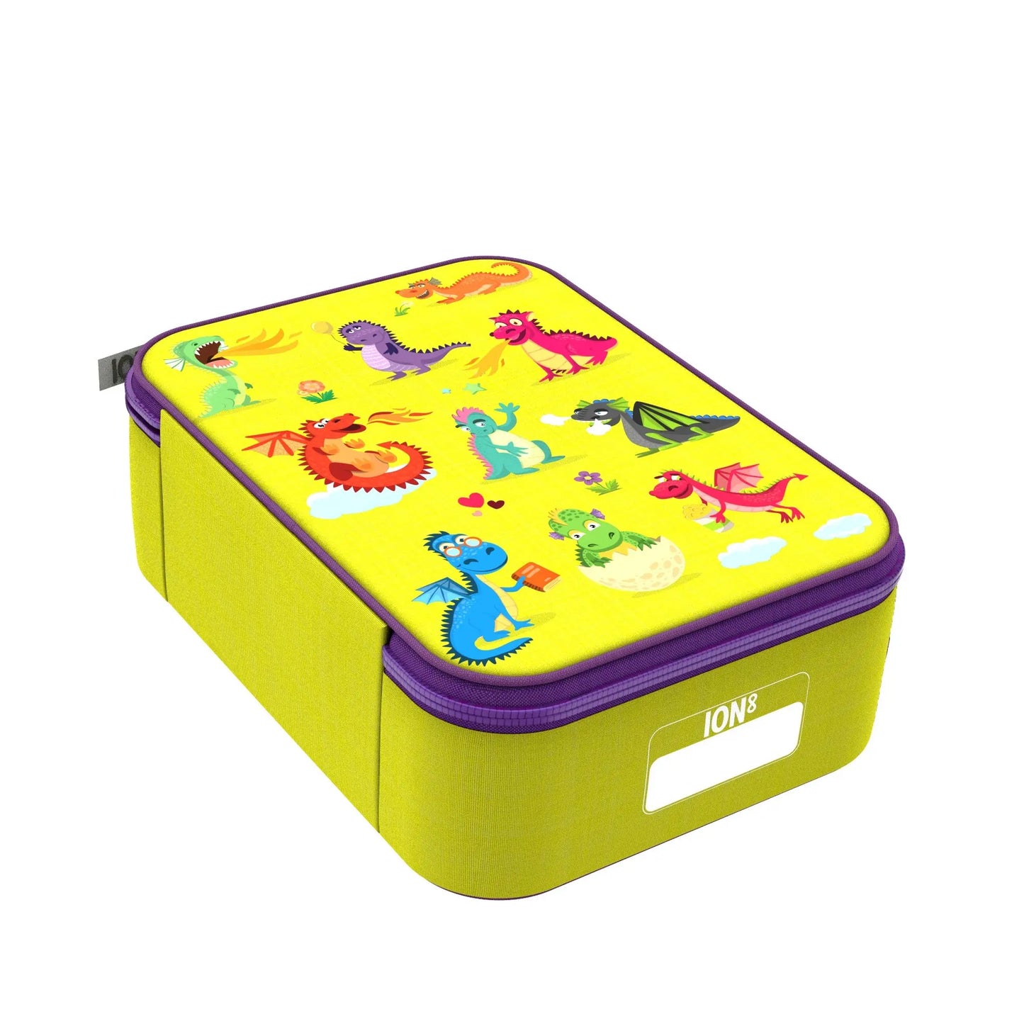 Kids Lunch Bag, Insulated, Dragons, Medium Ion8
