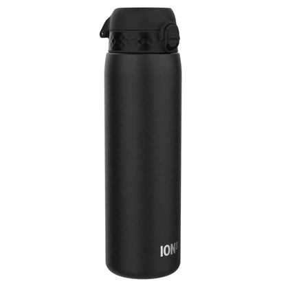 Leak Proof 1 Litre Thermal Water Bottle, Vacuum Insulated, Black, 1L - ION8