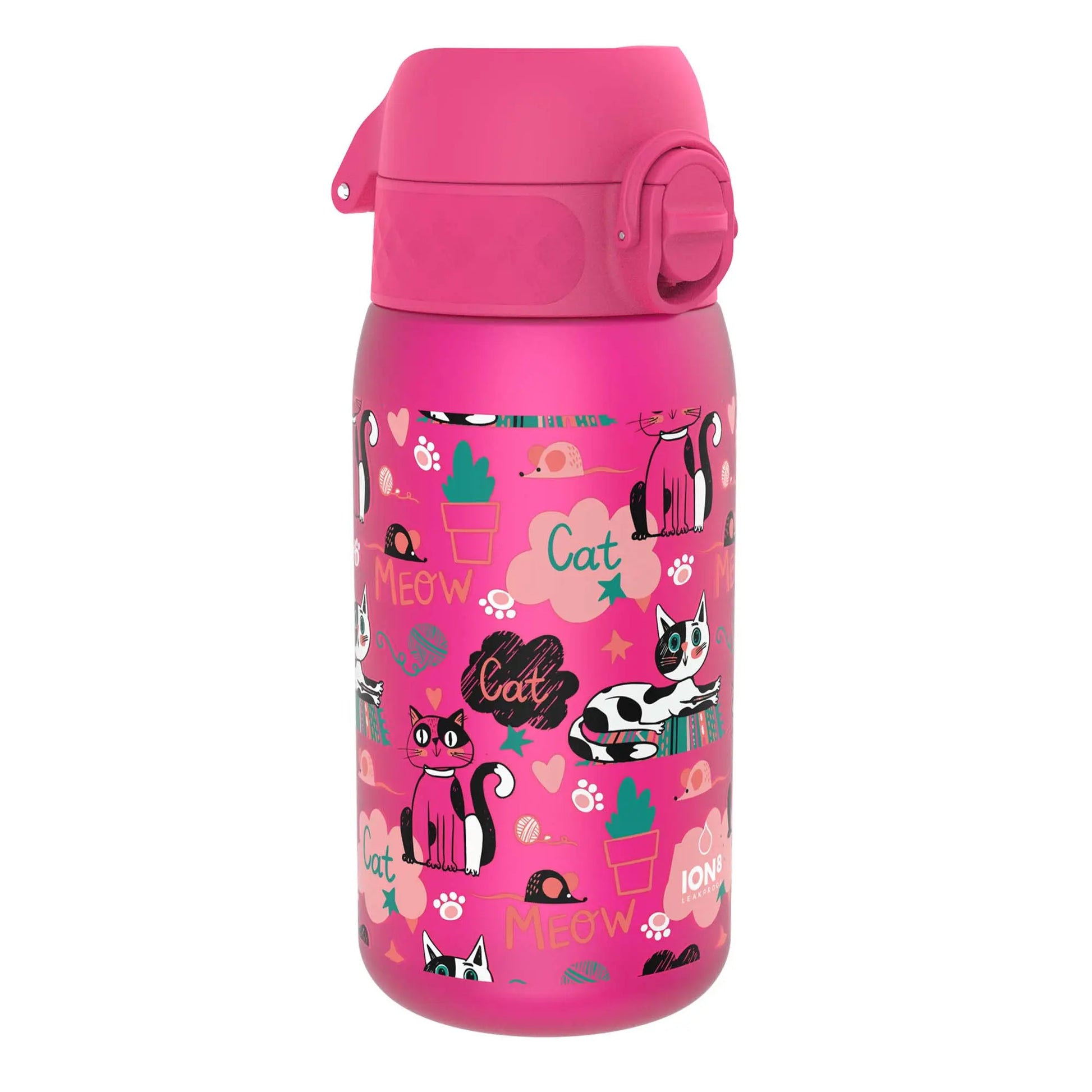 Leak Proof Kids Water Bottle, Recyclon™, Kittens, 350ml (12oz) Ion8