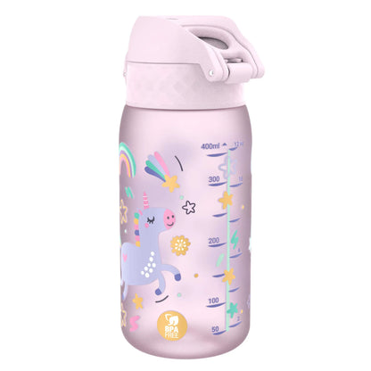 Leak Proof Kids Water Bottle, Recyclon™, Unicorns, 350ml (12oz) Ion8