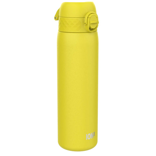 Leak Proof Slim Thermal Steel Water Bottle, Vacuum Insulated, Yellow, 500ml (17oz) Ion8