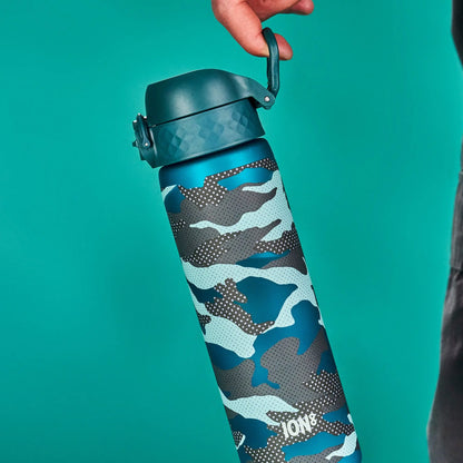 Leak Proof Slim Water Bottle, Recyclon™, Camouflage, 500ml (18oz) Ion8