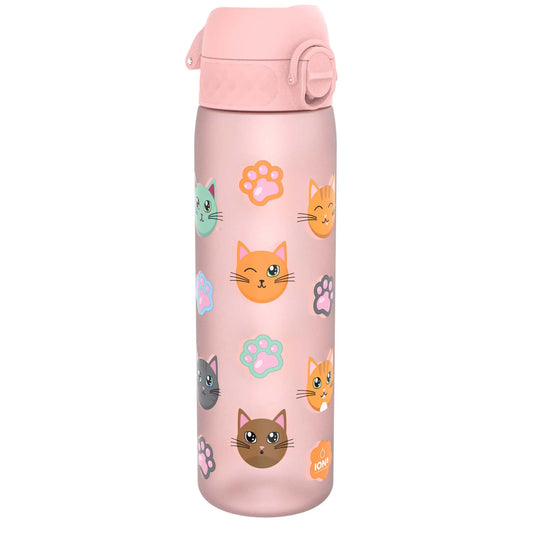 Leak Proof Slim Water Bottle, Recyclon™, Cats, 500ml (18oz) Ion8