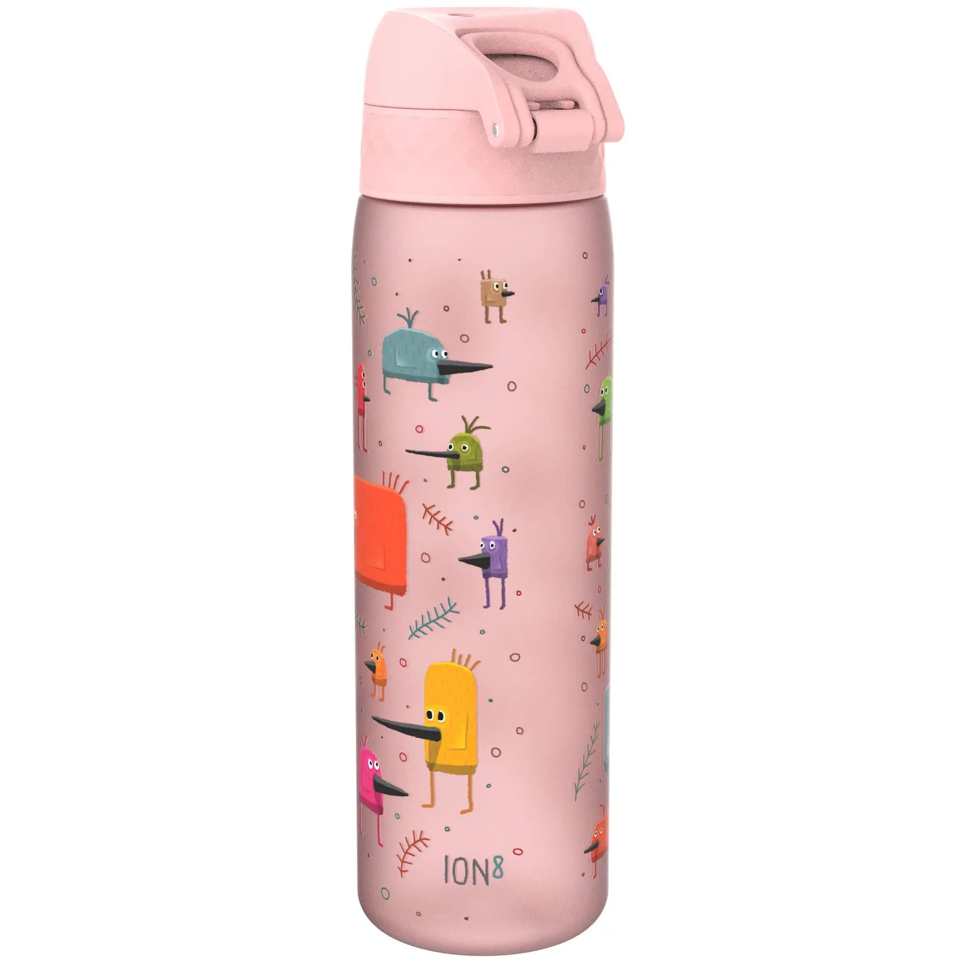 Leak Proof Slim Water Bottle, Recyclon™, Funny Birds, 500ml (18oz) Ion8