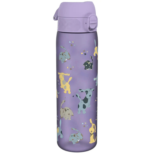 Leak Proof Slim Water Bottle, Recyclon™, Puppy, 500ml (18oz) - ION8