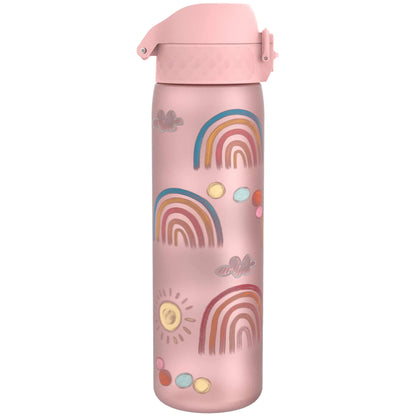 Leak Proof Slim Water Bottle, Recyclon™, Rainbows, 500ml (18oz) Ion8