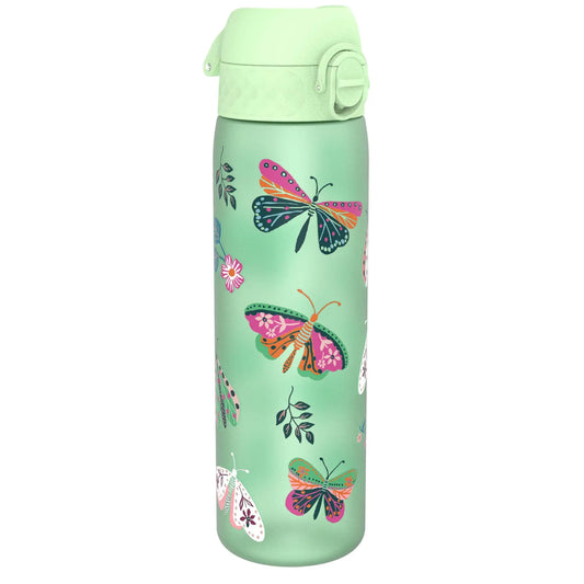 Leak Proof Slim Water Bottle, Recyclon™, Wild Butterfly, 500ml (18oz) Ion8