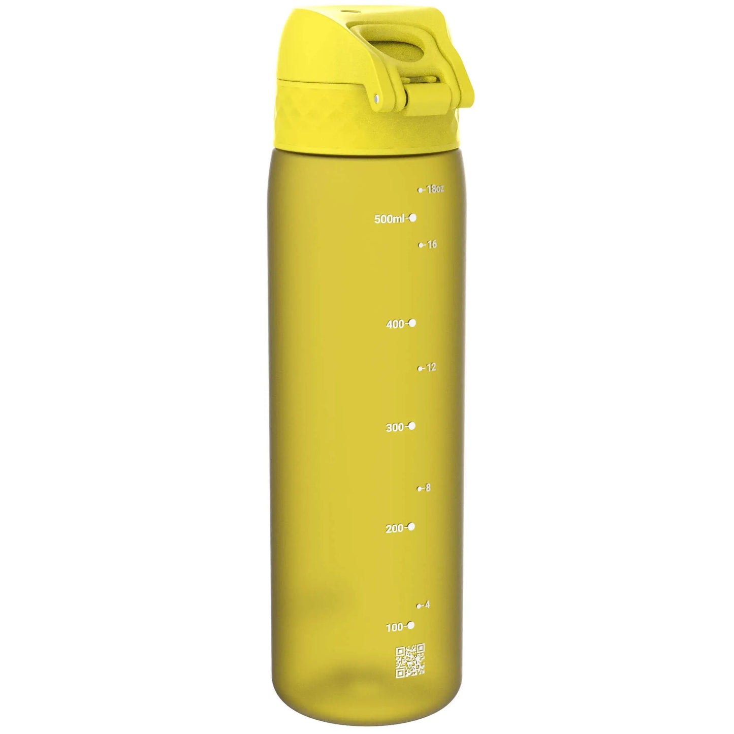 Leak Proof Slim Water Bottle, Recyclon™, Yellow, 500ml (18oz) Ion8