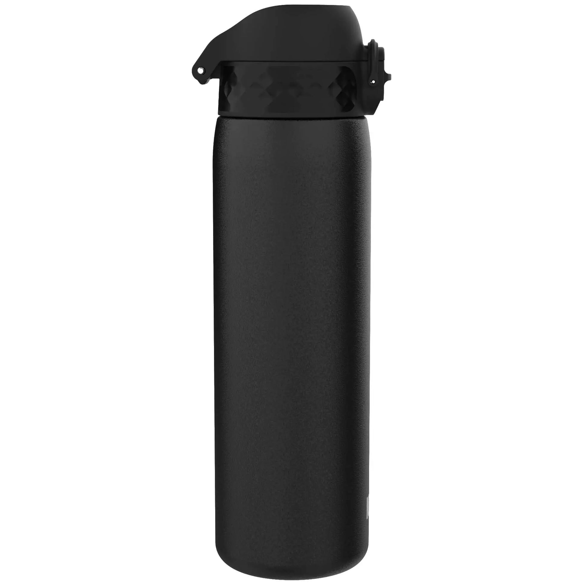Leak Proof Slim Water Bottle, Stainless Steel, Black, 600ml (20oz) - ION8