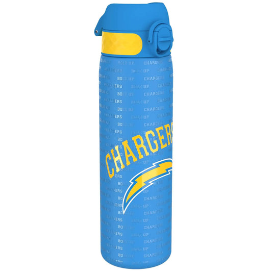 Leak Proof Slim Water Bottle, Stainless Steel, NFL Chargers, 600ml (20oz) Ion8