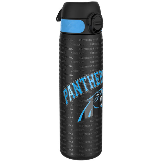 Leak Proof Slim Water Bottle, Stainless Steel, NFL Panthers, 600ml (20oz) Ion8