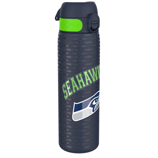 Leak Proof Slim Water Bottle, Stainless Steel, NFL Seahawks, 600ml (20oz) - ION8
