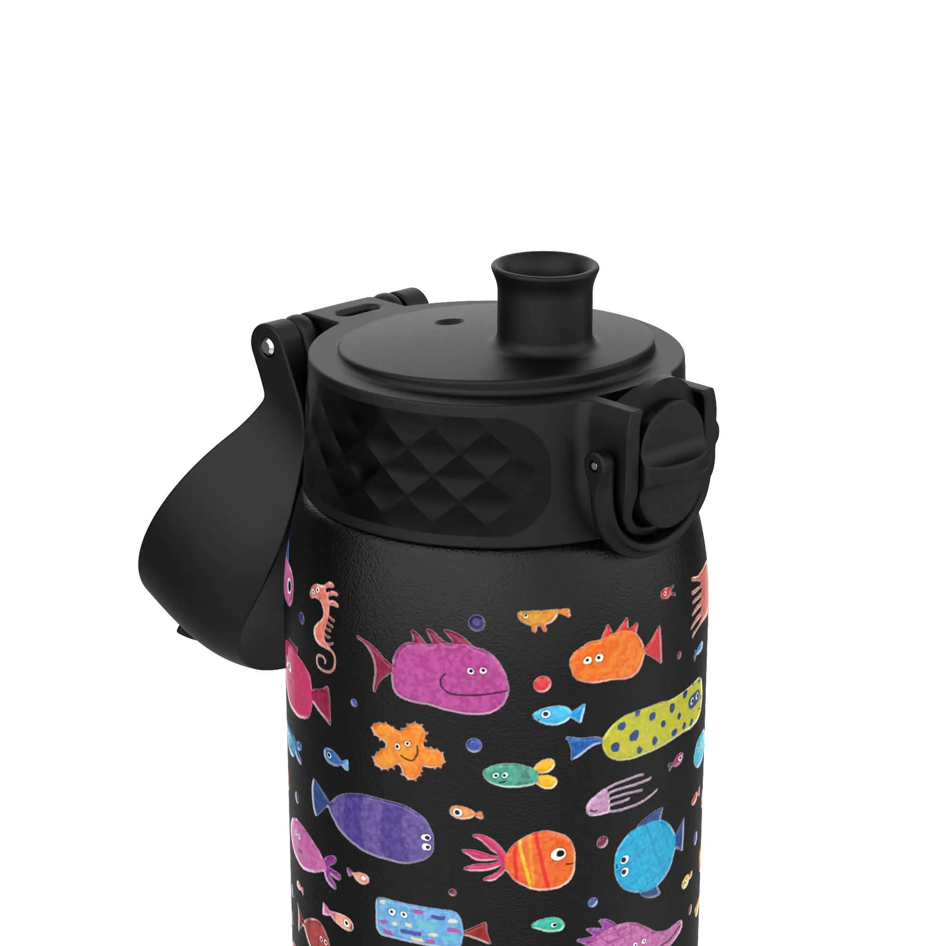 Leak Proof Thermal Steel Water Bottle, Vacuum Insulated, Fish, 320ml (11oz) Ion8