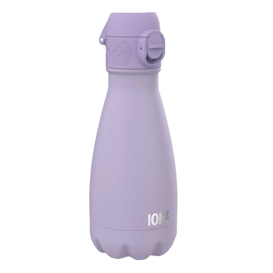 Leak Proof Thermal Steel Water Bottle, Vacuum Insulated, Light Purple, 280ml (10oz) - ION8
