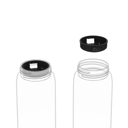 Leak Proof Water Bottle Accessory, Fruit Infuser Disc, Black, Large - ION8
