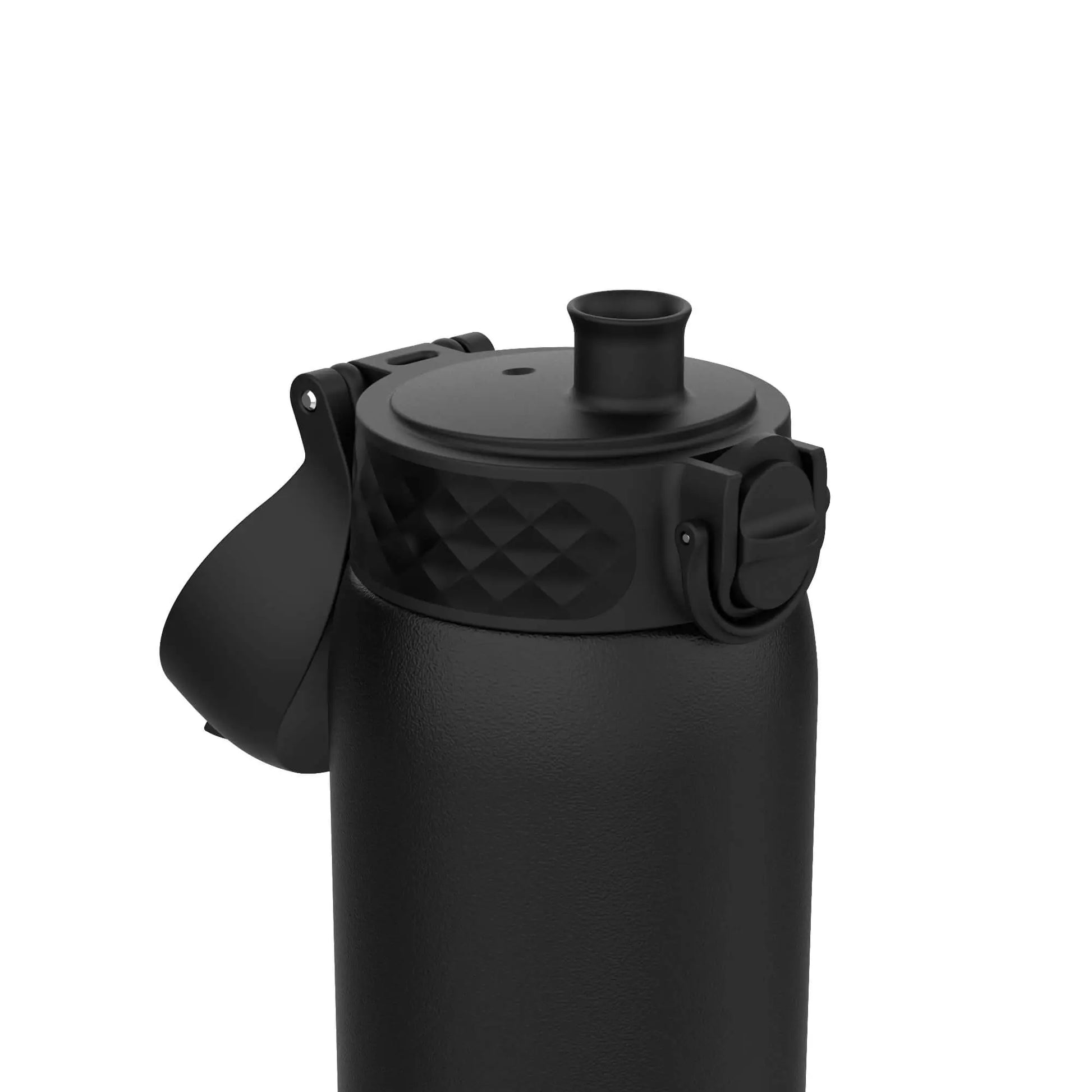 Leak Proof Water Bottle, Stainless Steel, Black, 400ml (13oz) - ION8
