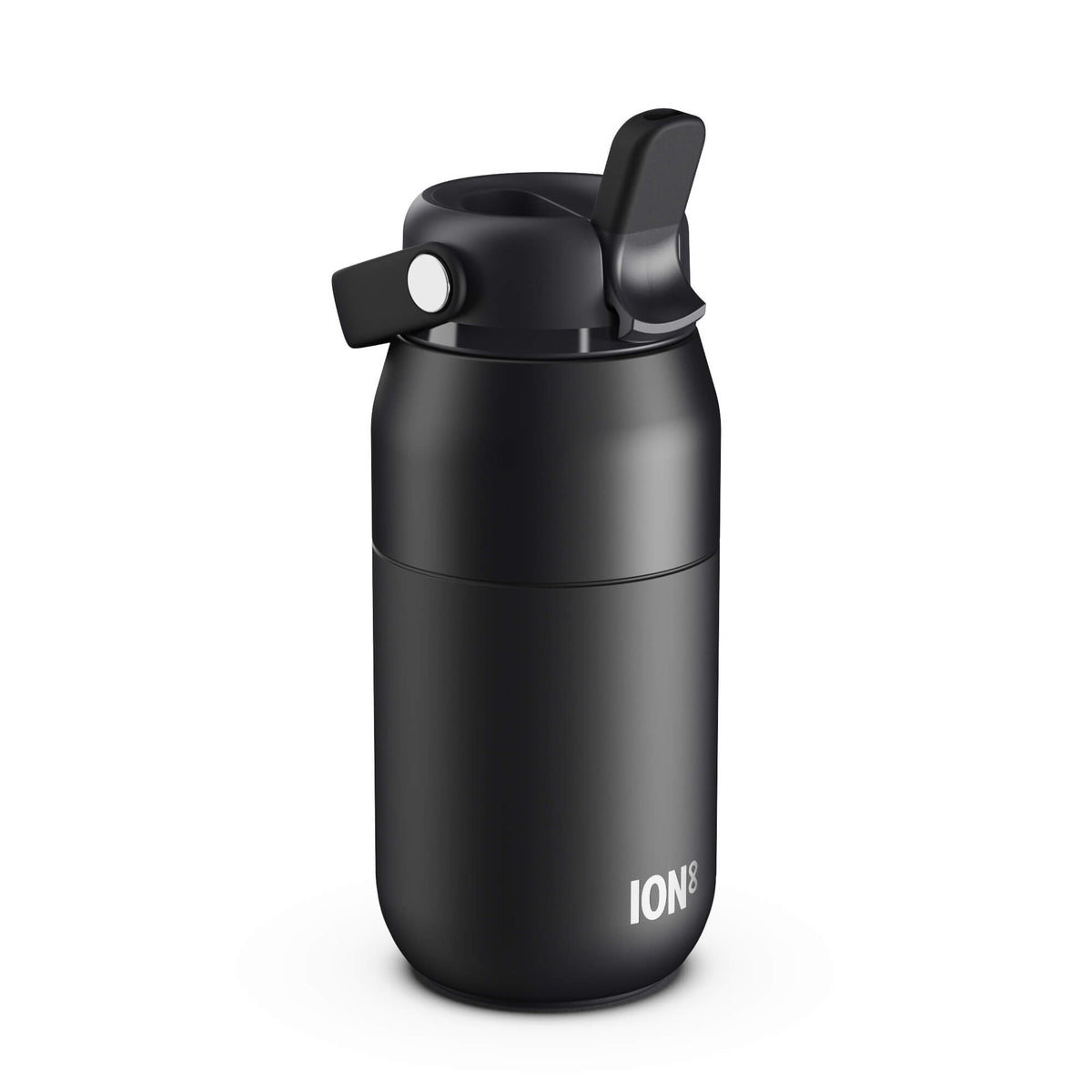 ION8 URBAN Primo Water Bottle, Thermal Insulated Steel, Small 360ml in Black