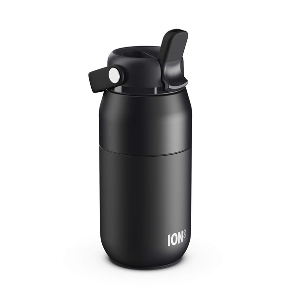 ION8 URBAN Primo Water Bottle, Thermal Insulated Steel, Small 360ml in Black