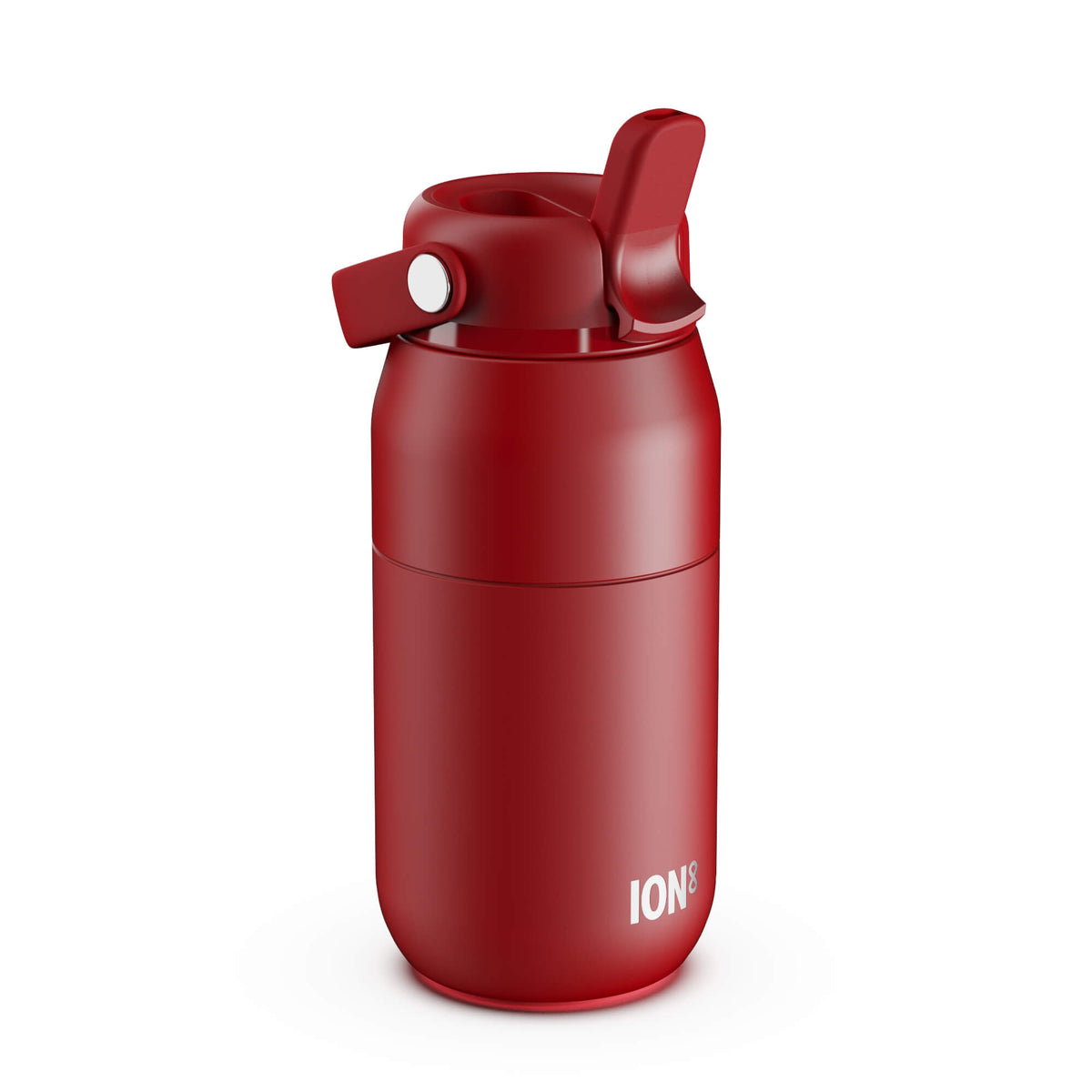 ION8 URBAN Primo Water Bottle, Thermal Insulated Steel, Small 360ml in Red