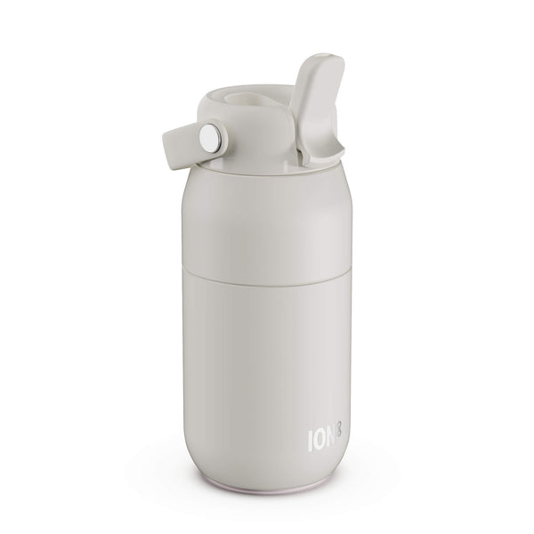 ION8 URBAN Primo Water Bottle, Thermal Insulated Steel, Small 360ml in White